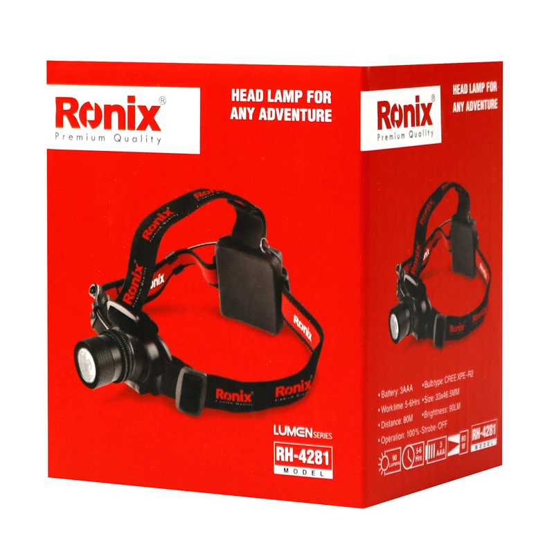 چراغ قوه پیشانی هدلایت Ronix RH-4281