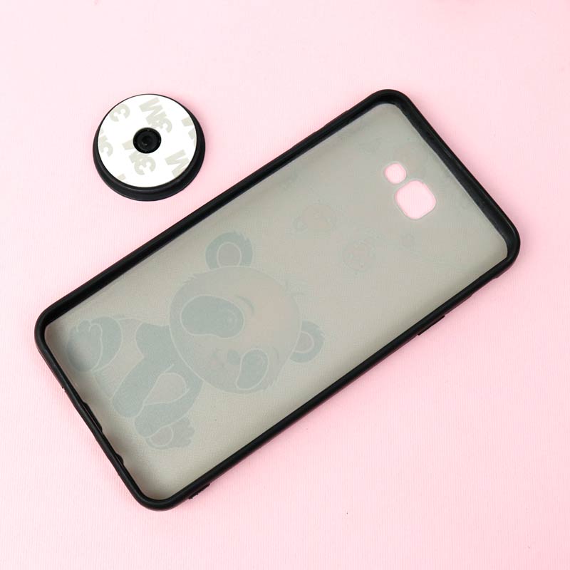 قاب فانتزی برجسته + پاپ سوکت طرح پاندا سامسونگ J7 Prime سری D