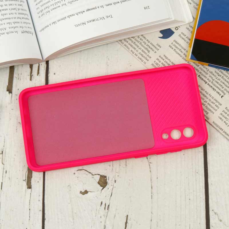 قاب سیلیکونی محافظ لنزدار کشویی سامسونگ A02/M02