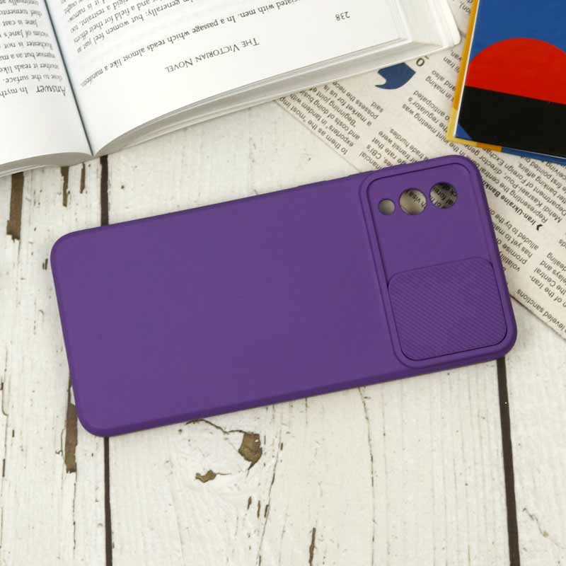 قاب سیلیکونی محافظ لنزدار کشویی سامسونگ A02/M02