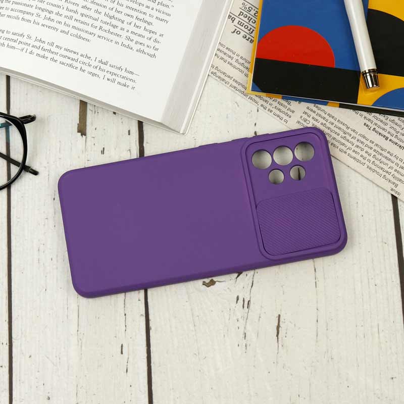 قاب سیلیکونی محافظ لنزدار کشویی سامسونگ A32 4G