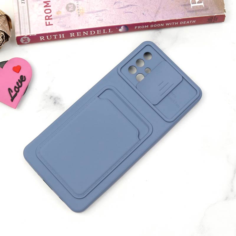 قاب سیلیکونی محافظ لنزکشویی جاکارتی دار Samsung A51 دارک