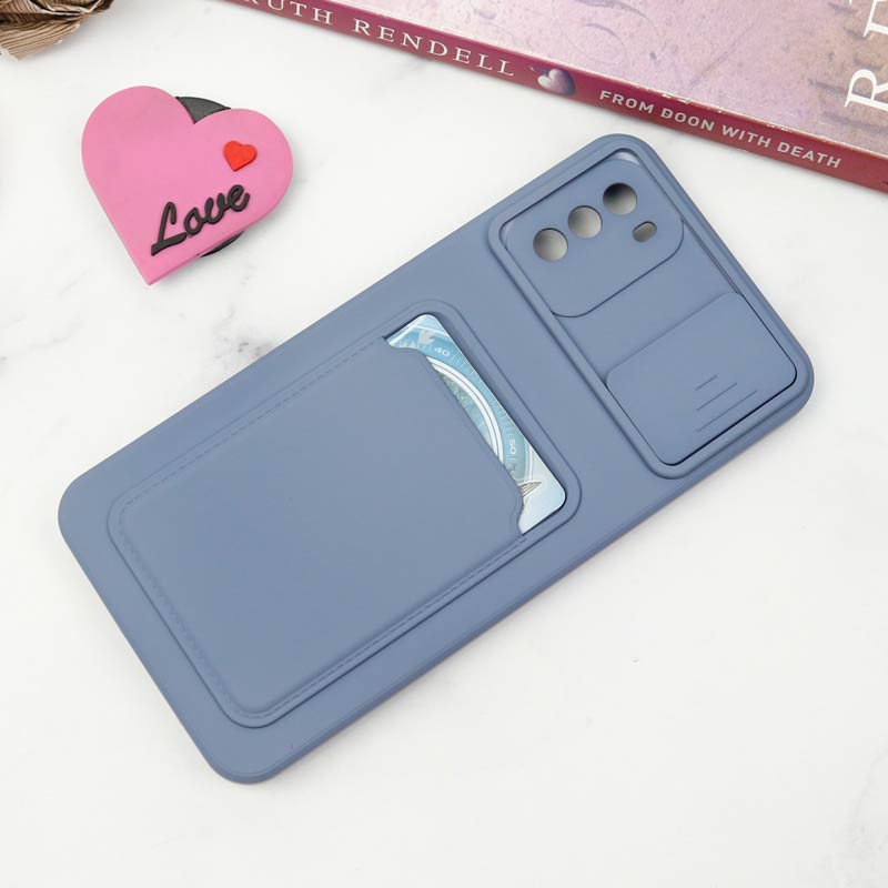قاب سیلیکونی محافظ لنزکشویی جاکارتی دار Xiaomi Poco M3 دارک