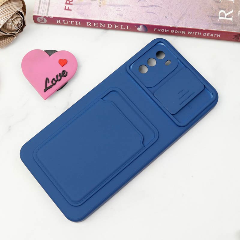 قاب سیلیکونی محافظ لنزکشویی جاکارتی دار Xiaomi Poco M3 دارک
