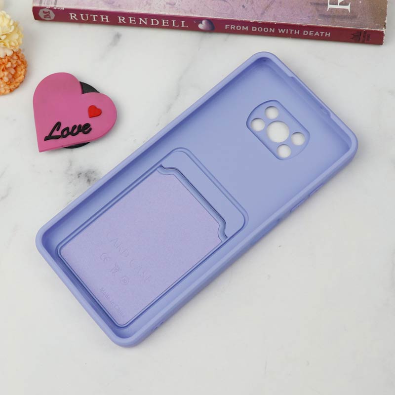 قاب سیلیکونی محافظ لنزکشویی جاکارتی دار Xiaomi Poco X3 رنگی