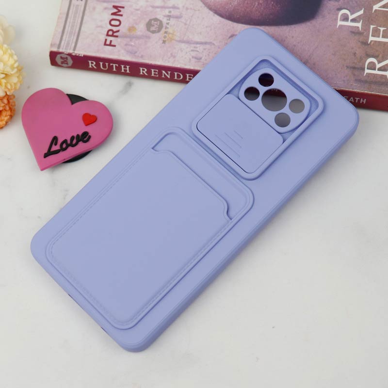 قاب سیلیکونی محافظ لنزکشویی جاکارتی دار Xiaomi Poco X3 رنگی