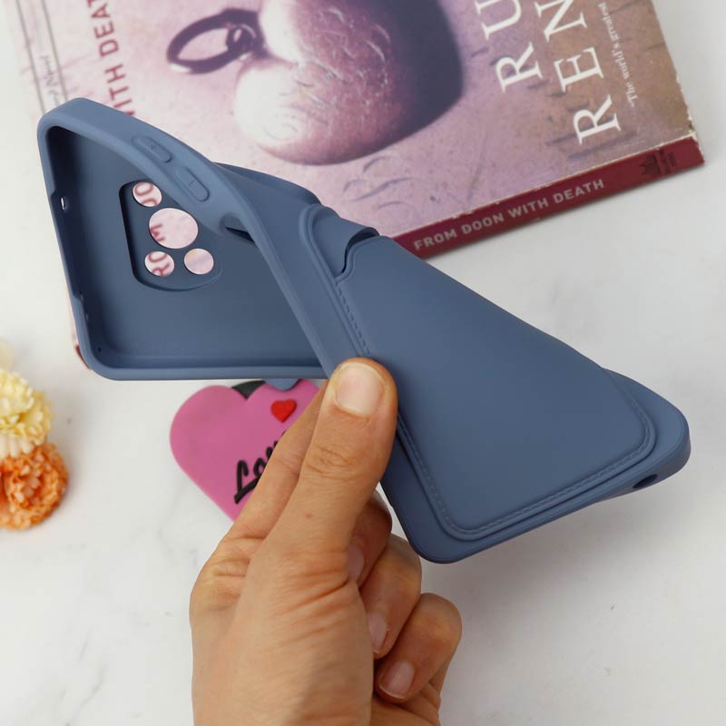 قاب سیلیکونی محافظ لنزکشویی جاکارتی دار Xiaomi Poco X3 دارک