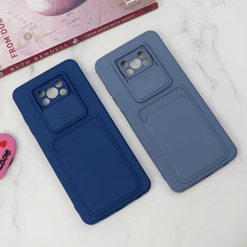 قاب سیلیکونی محافظ لنزکشویی جاکارتی دار Xiaomi Poco X3 دارک