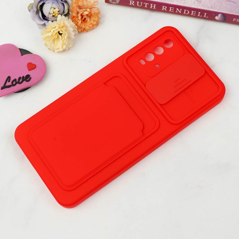 قاب سیلیکونی محافظ لنزکشویی جاکارتی دار Xiaomi Redmi 9T رنگی