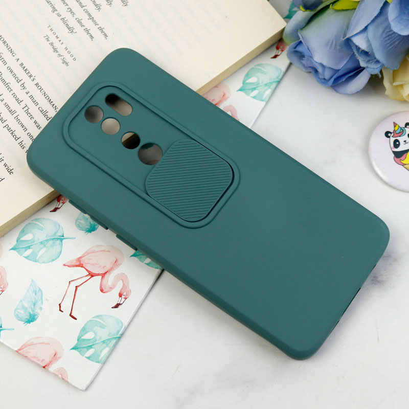 قاب سیلیکونی محافظ لنزدار کشویی شیائومی Redmi Note 8 Pro