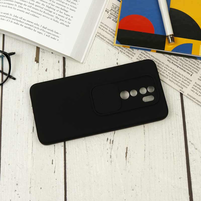قاب سیلیکونی محافظ لنزدار کشویی شیائومی Redmi Note 8 Pro