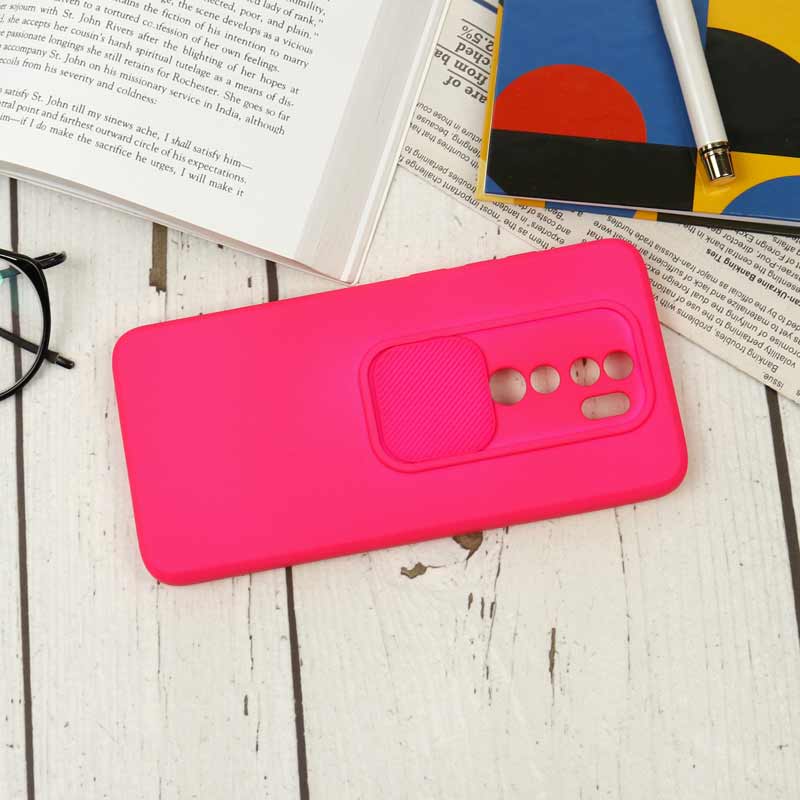 قاب سیلیکونی محافظ لنزدار کشویی شیائومی Redmi Note 8 Pro