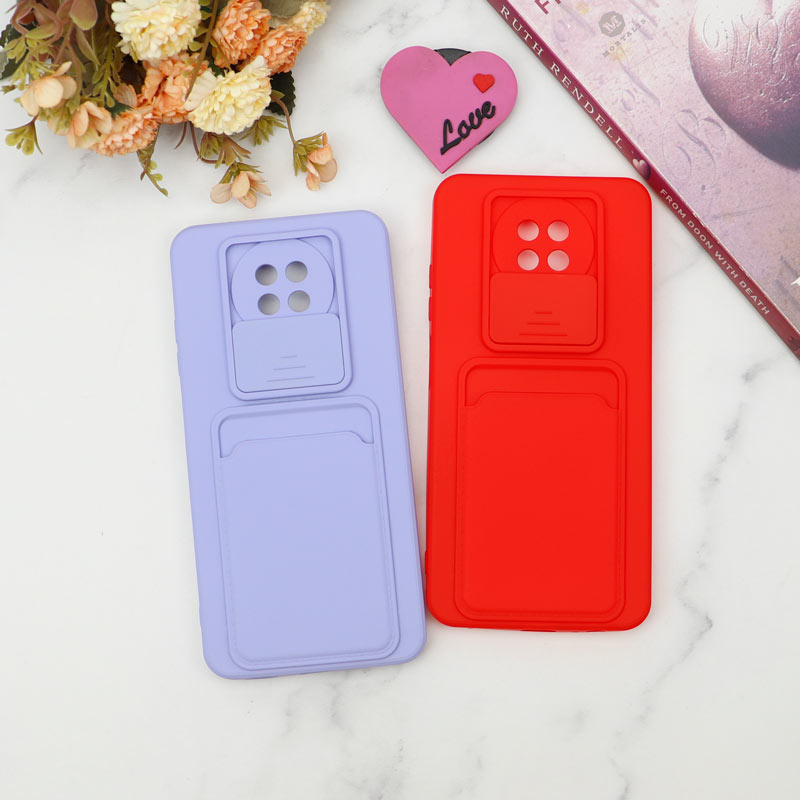 قاب سیلیکونی جاکارتی دار محافظ لنزکشویی Xiaomi Redmi Note 9T لایت