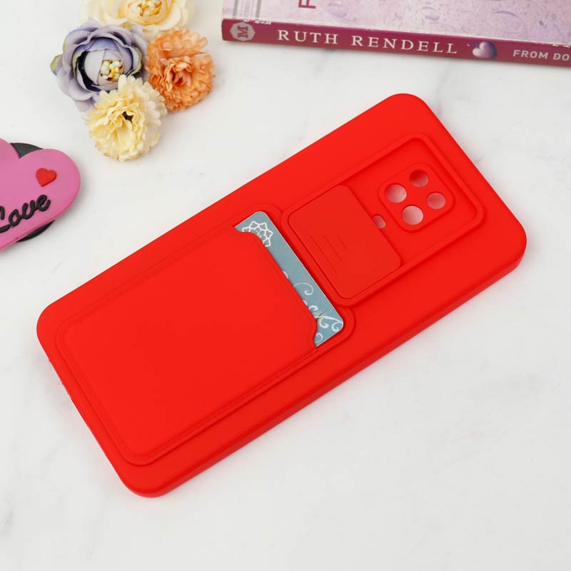 قاب سیلیکونی محافظ لنزکشویی جاکارتی دار Xiaomi Redmi Note 9s / Note 9 Pro رنگی