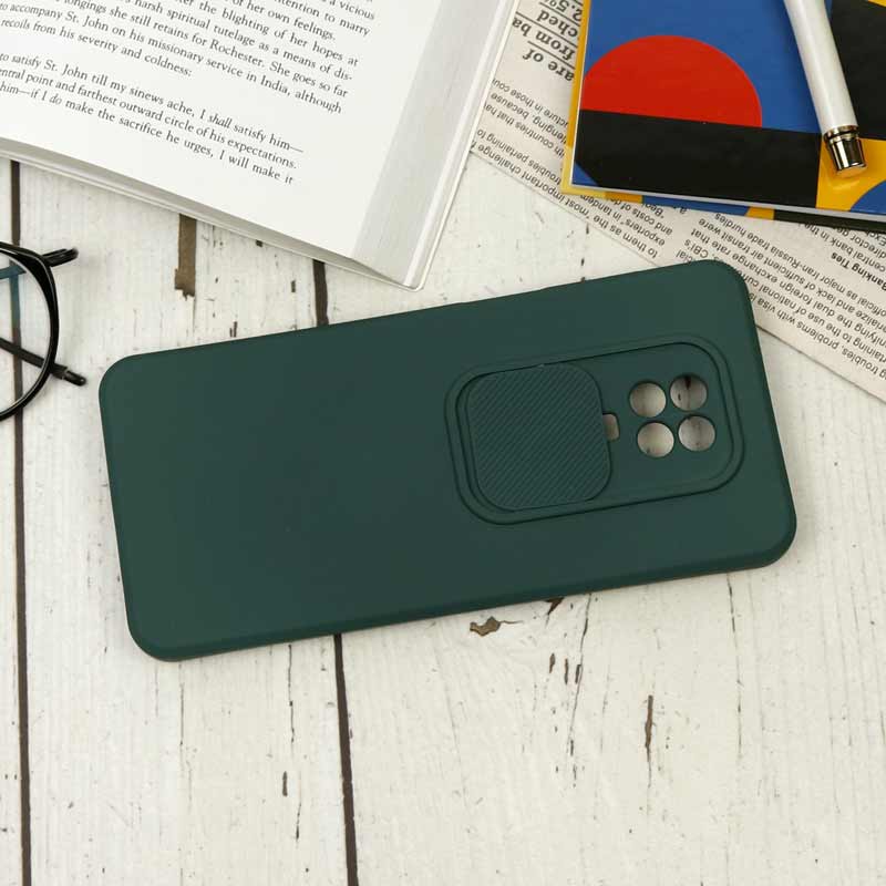 قاب سیلیکونی محافظ لنزدار کشویی شیائومی Redmi Note 9s / Note 9 Pro