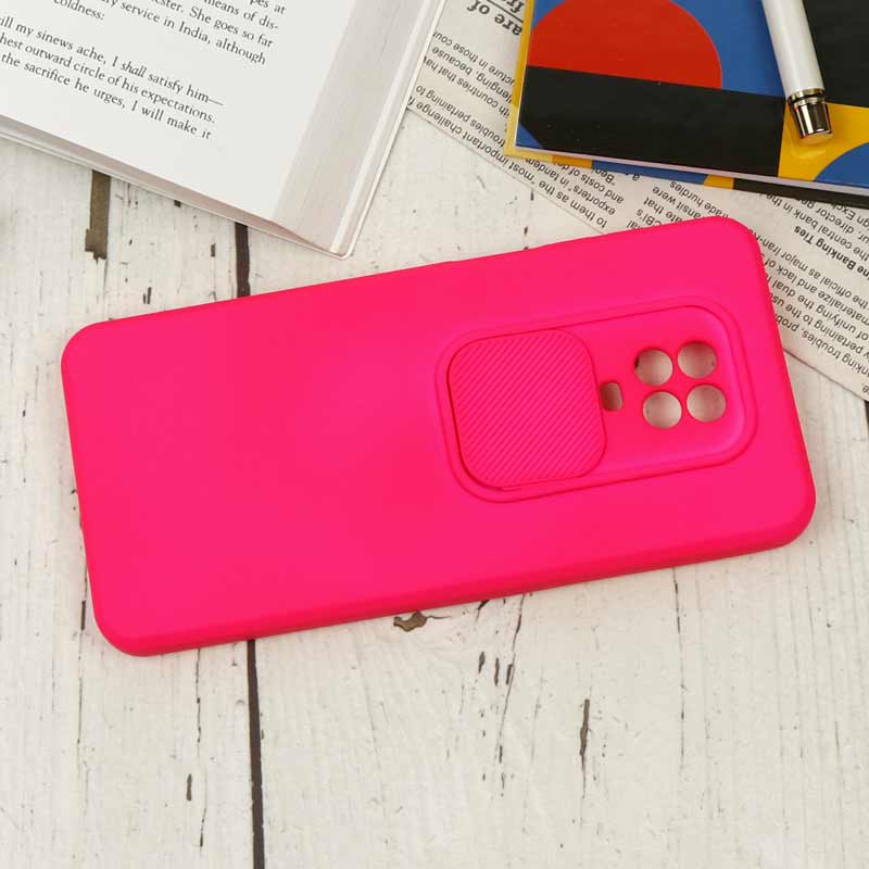 قاب سیلیکونی محافظ لنزدار کشویی شیائومی Redmi Note 9s / Note 9 Pro