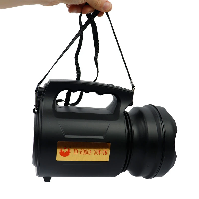 چراغ قوه شارژی TD-6000A-30W-T6