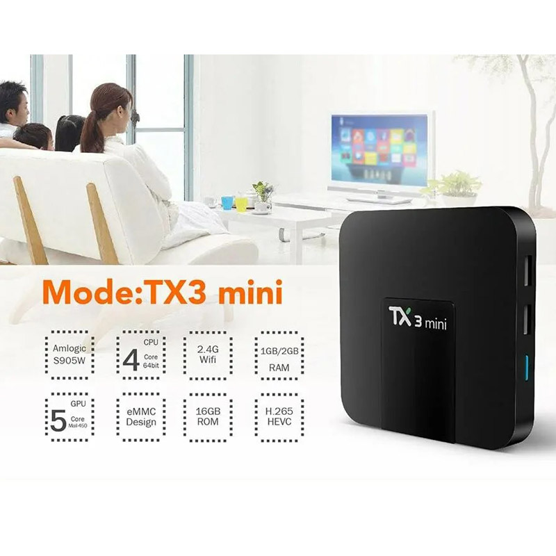 اندروید باکس TX3 Mini 16GB 4K + ریموت کنترل