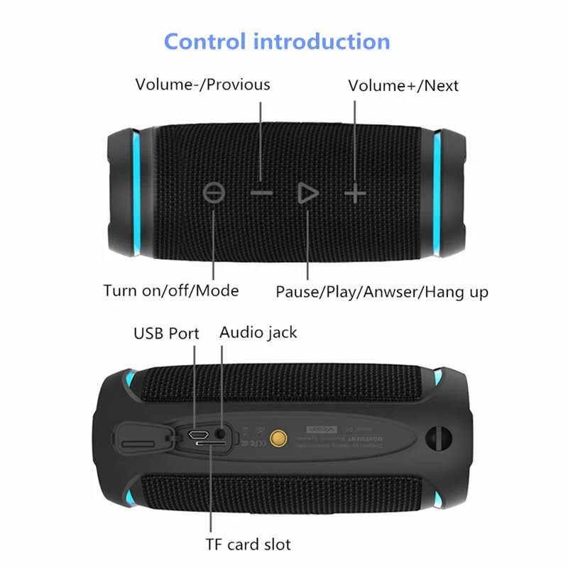 اسپیکر بلوتوثی رم خور W-KING D3 mini