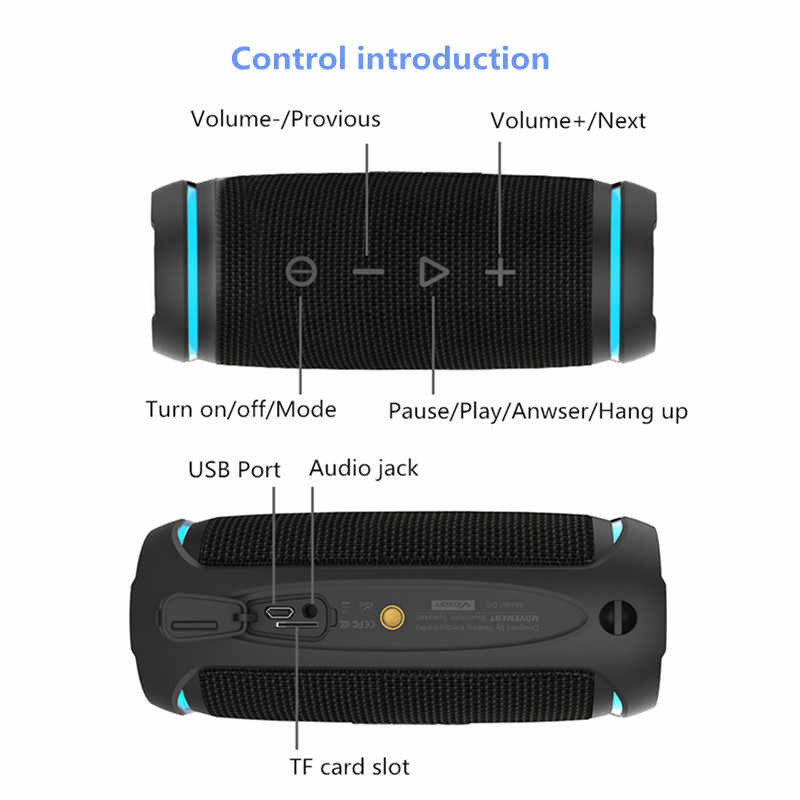 اسپیکر بلوتوثی رم خور W-KING D3 mini