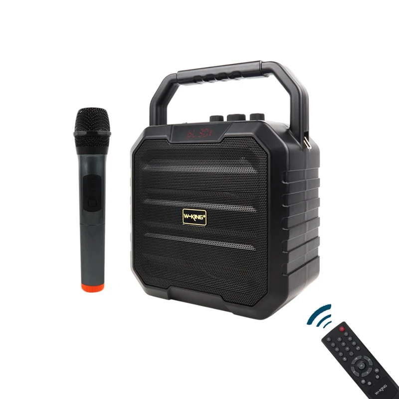 اسپیکر بلوتوثی رم و فلش خور W-King K1S + میکروفون و ریموت کنترل