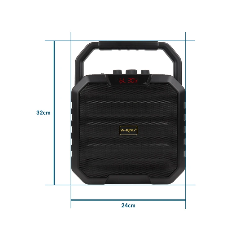 اسپیکر بلوتوثی رم و فلش خور W-King K1S + میکروفون و ریموت کنترل