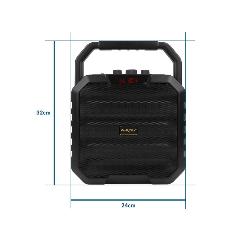 اسپیکر بلوتوثی رم و فلش خور W-King K1S + میکروفون و ریموت کنترل