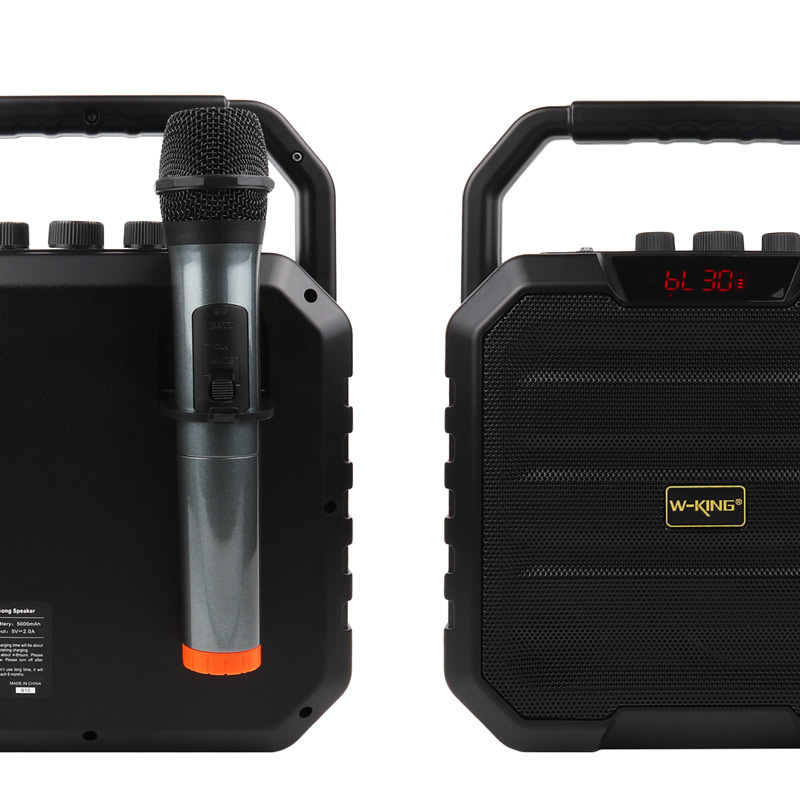 اسپیکر بلوتوثی رم و فلش خور W-King K1S + میکروفون و ریموت کنترل