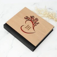آلبوم عکس چوبی طرح قلب 16*21 سانتی متر