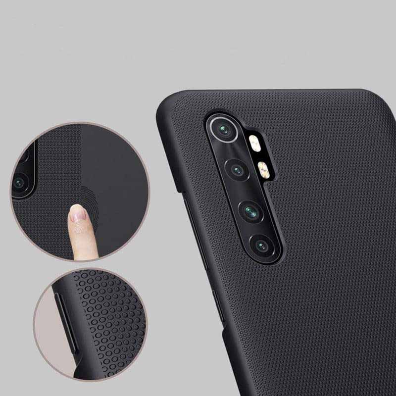 قاب اورجینال ضدضربه Super Frosted نیلکین Xiaomi Mi Note 10 Lite مشکی