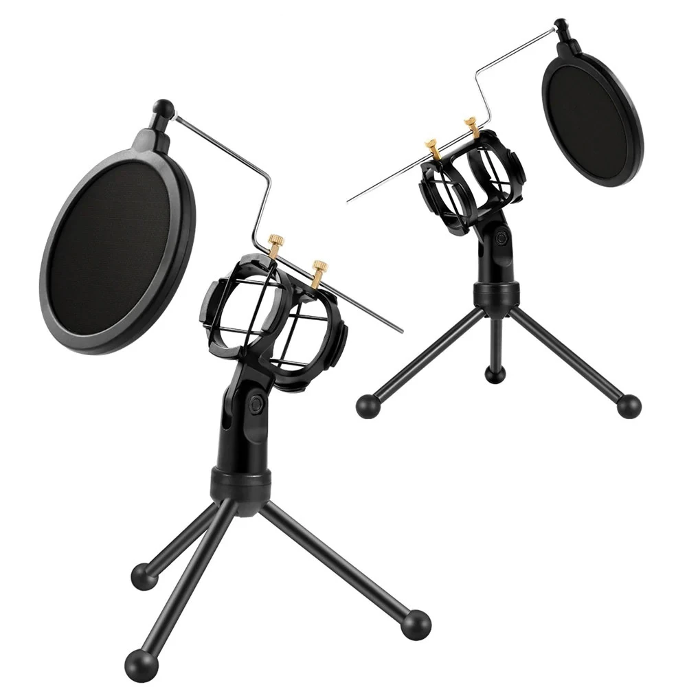 پاپ فیلتر میکروفون یانمای Yanmai PS-3 + سه پایه لرزشگیر