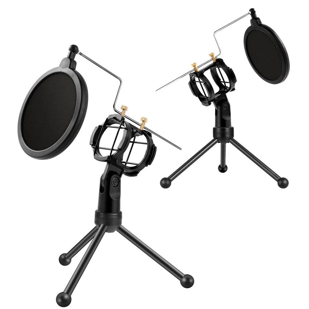 پاپ فیلتر میکروفون یانمای Yanmai PS-3 + سه پایه لرزشگیر