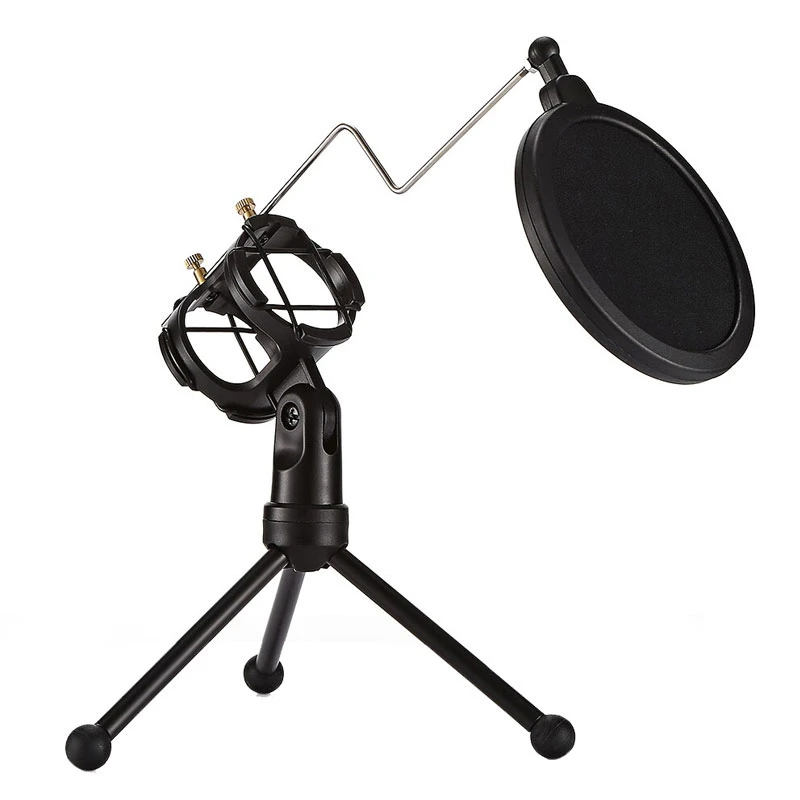 پاپ فیلتر میکروفون یانمای Yanmai PS-3 + سه پایه لرزشگیر