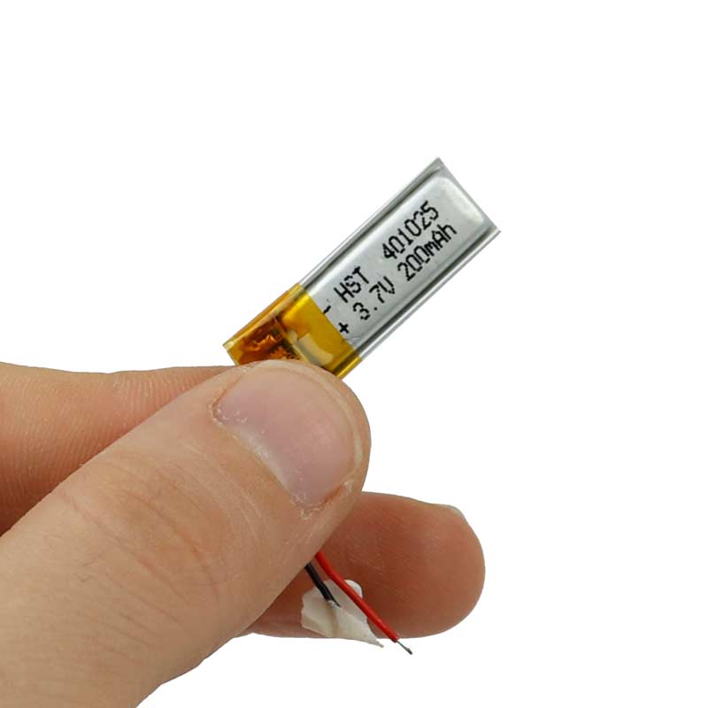 باتری لیتیوم 200mAh 28*11*3mm 401025