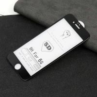 گلس 5D پکدار iPhone 6/6s مشکی