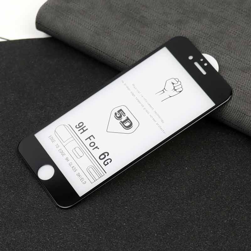 گلس 5D پکدار iPhone 6/6s مشکی