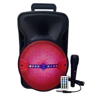 اسپیکر چمدانی بلوتوثی رم و فلش خور ALP-801 + میکروفون و ریموت کنترل