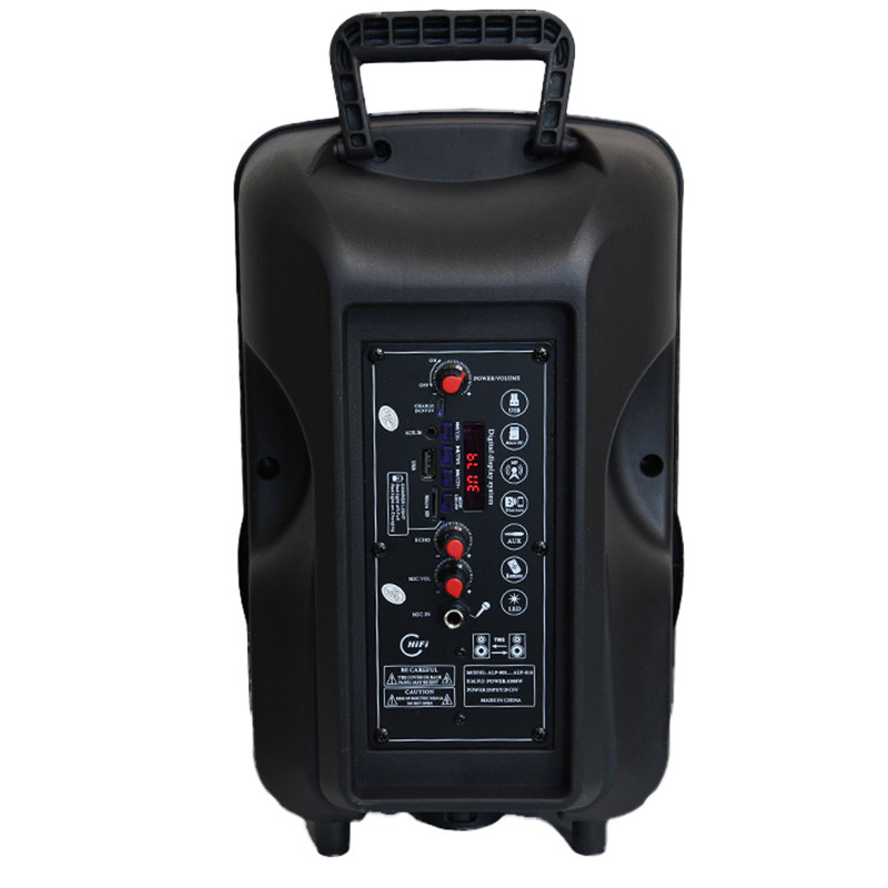 اسپیکر چمدانی بلوتوثی رم و فلش خور ALP-801 + میکروفون و ریموت کنترل