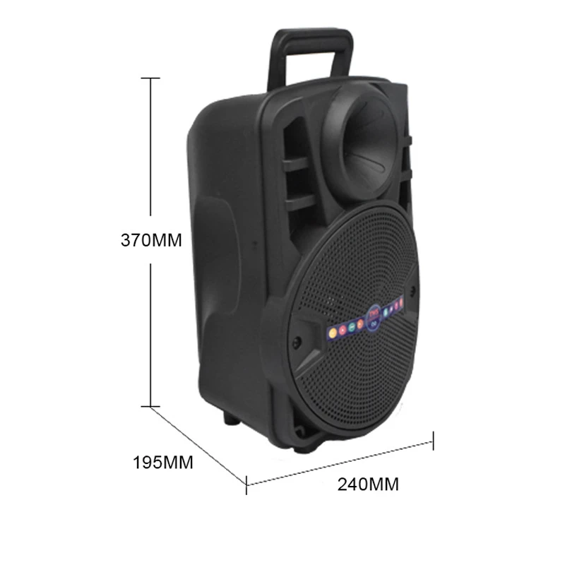 اسپیکر چمدانی بلوتوثی رم و فلش خور ALP-803 + میکروفن و ریموت کنترل