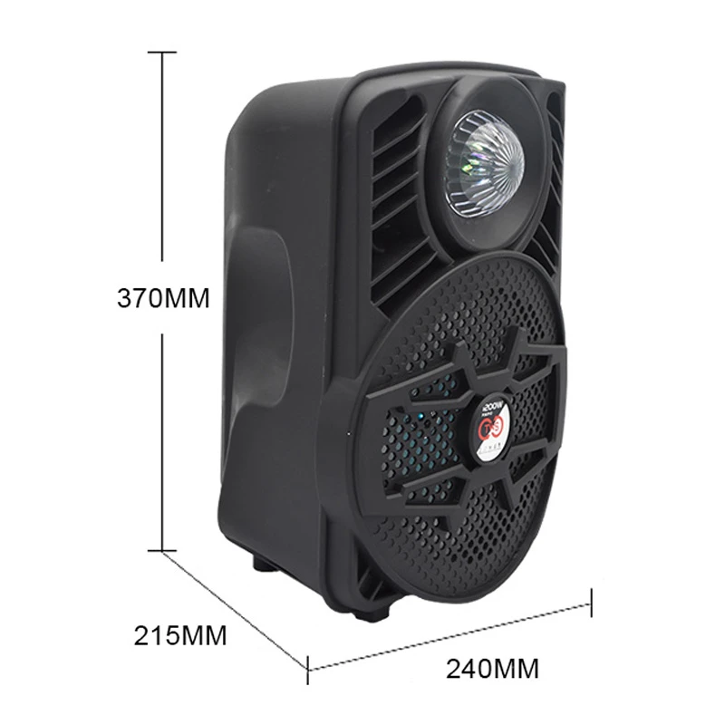 اسپیکر چمدانی بلوتوثی رم و فلش خور ALP-806 + میکروفون و ریموت کنترل