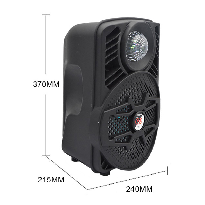 اسپیکر چمدانی بلوتوثی رم و فلش خور ALP-806 + میکروفون و ریموت کنترل