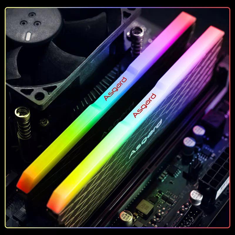 رم کامپیوتر ASGARD Loki W2 RGB DDR4 16GB 3200MHz CL16 Dual