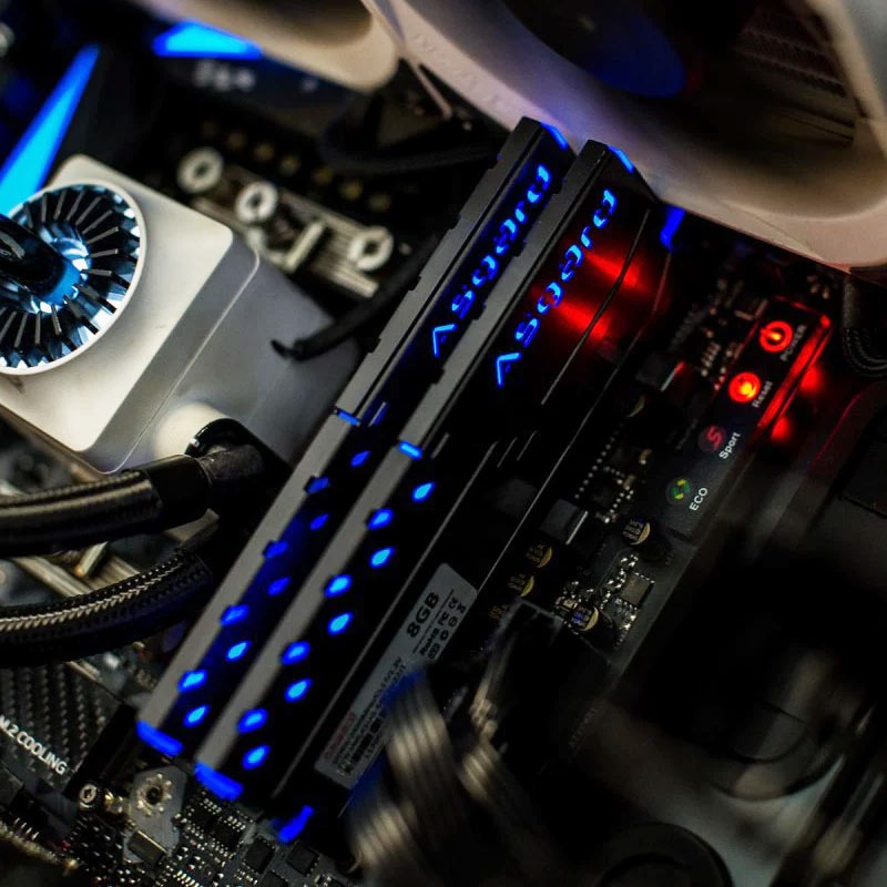 رم کامپیوتر ASGARD SHADOW HUNTER J1 RGB DDR4 16GB 3200MHz CL16 Dual