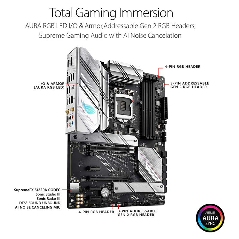 مادربرد ایسوس ROG STRIX B560-A GAMING WIFI DDR4