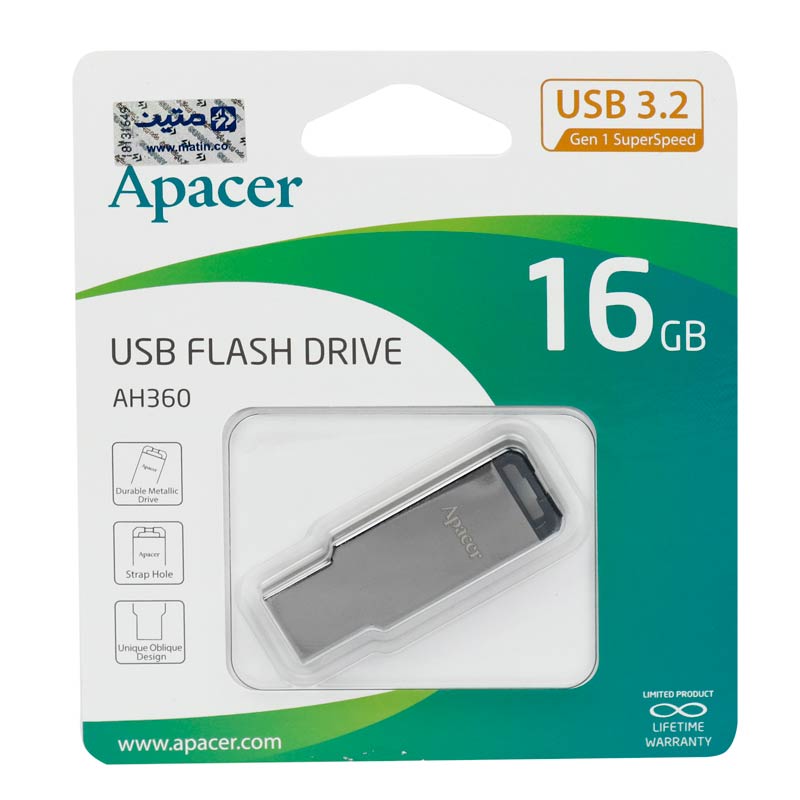 فلش 16 گیگ اپیسر Apacer AH360 USB3.2