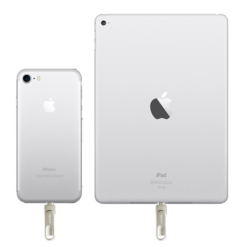 فلش 64 گیگ اپیسر Apacer AH790 OTG Lightning USB3.1