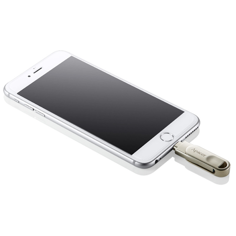 فلش 64 گیگ اپیسر Apacer AH790 OTG Lightning USB3.1