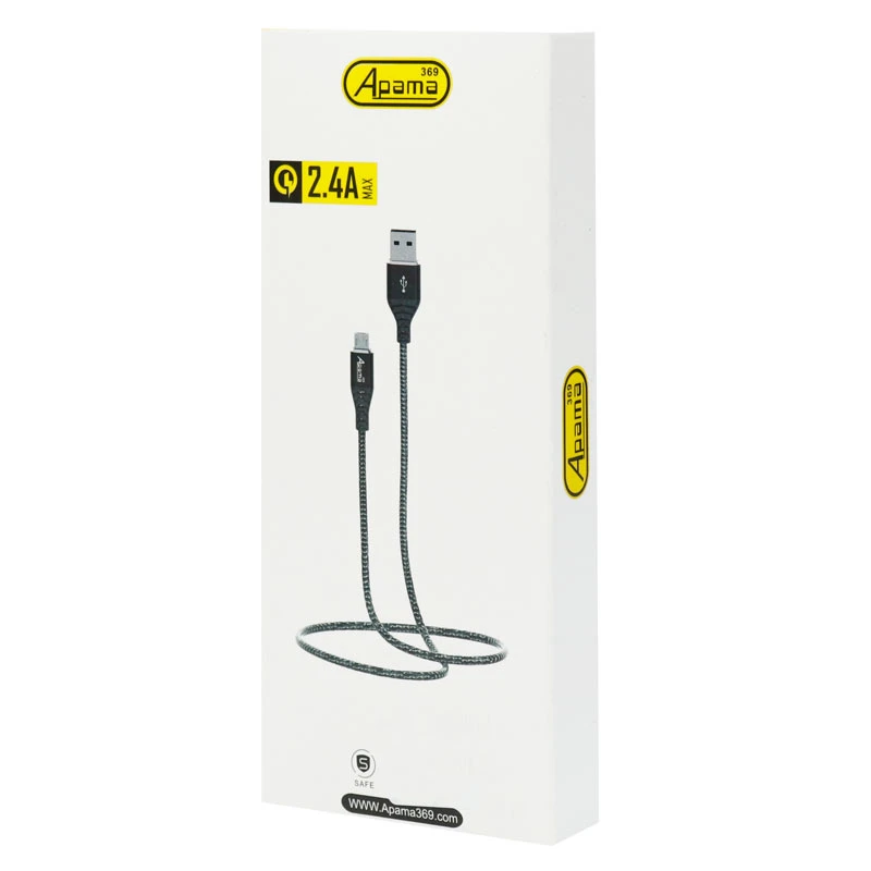 کابل میکرو یو اس بی فست شارژ Apama A-4 2.4A 1m
