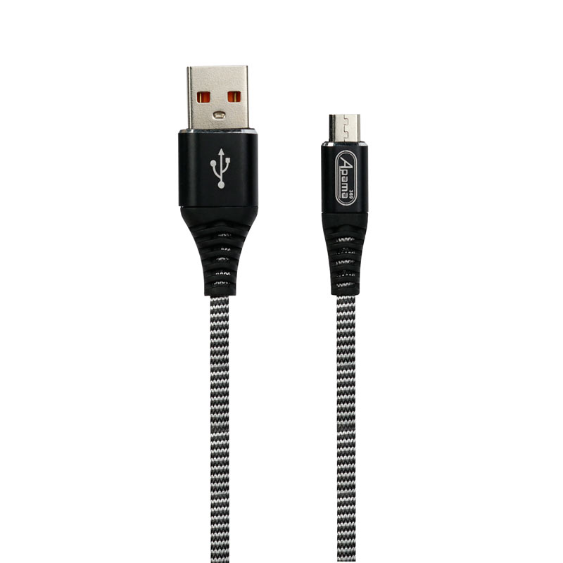 کابل میکرو یو اس بی فست شارژ Apama A-4 2.4A 1m