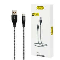 کابل میکرو یو اس بی فست شارژ Apama A-4 2.4A 1m